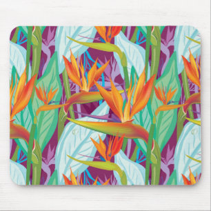 Strelitzia-Muster Mousepad