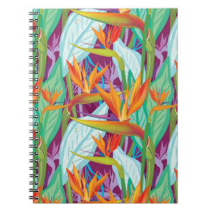 Strelitzia-Muster Notizblock
