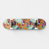 Strelitzia-Muster Skateboard (Horizontal)