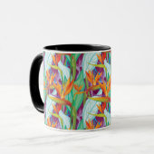 Strelitzia-Muster Tasse (Vorderseite Links)