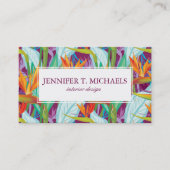 Strelitzia-Muster Visitenkarte (Vorderseite)