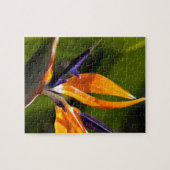 Strelitzia. Paradiesvogel Blume Puzzle (Horizontal)