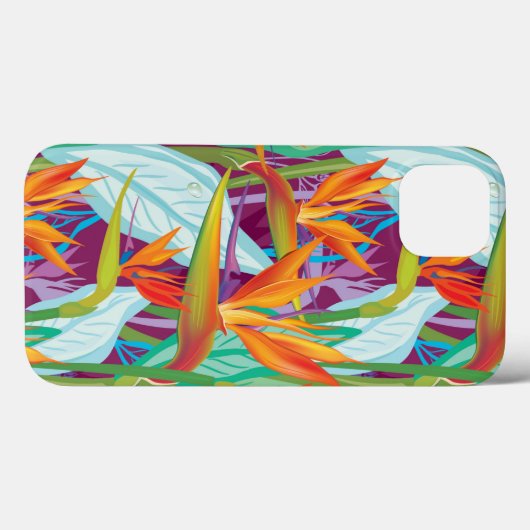 Strelitzia Pattern Case-Mate iPhone Hülle (Rückseite (Horizontal))