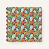 Strelitzia Pattern Notizblock (Vorderseite)