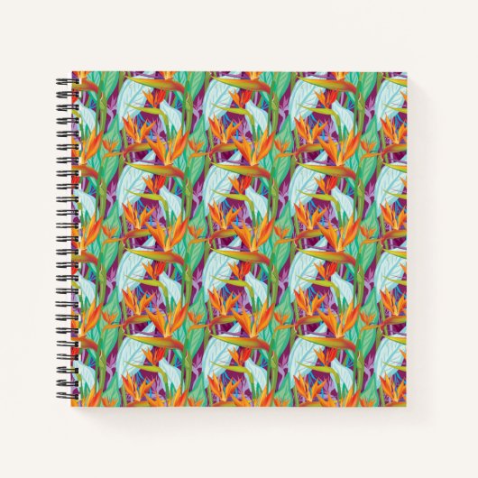 Strelitzia Pattern Notizblock (Vorderseite)