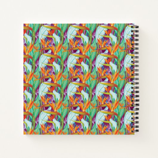 Strelitzia Pattern Notizblock (Rückseite)