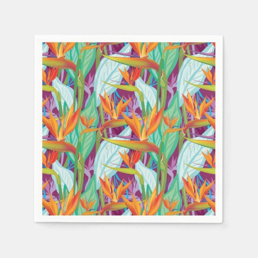 Strelitzia Pattern Serviette (Vorderseite)