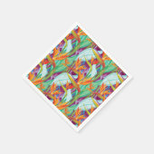 Strelitzia Pattern Serviette (Ecke)