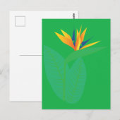 Strelitzie Postkarte (Vorne/Hinten)