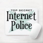 Streng geheim Intenet Polizei Mousepad (Mit Mouse)