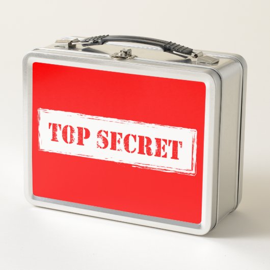 Streng geheim MetallBrotdose Metall Lunch Box (Vorderseite)