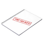 Streng geheim Notizbuch Notizblock (Linke Seite)