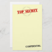 Streng geheim Spaß stationär Briefpapier (Vorne/Hinten)