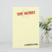 Streng geheim Spaß stationär Briefpapier (Stehend Vorderseite)