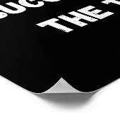 Strenge Arbeit in Stille - Motivierend Poster (Ecke)