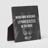 Strenge Arbeit - Motivierend Fotoplatte (Vorderseite)