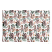 Strenge Blätter und Bio Formen Kissenbezug (Rückseite)