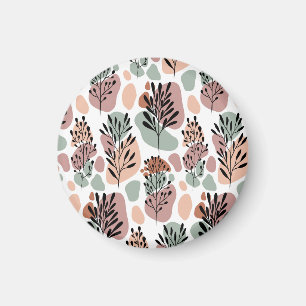 Strenge Blätter und Bio Formen Magnet