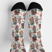 Strenge Blätter und Bio Formen Socken (Oben)