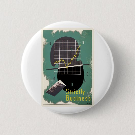 Strenge Geschäfte Button (Vorderseite)