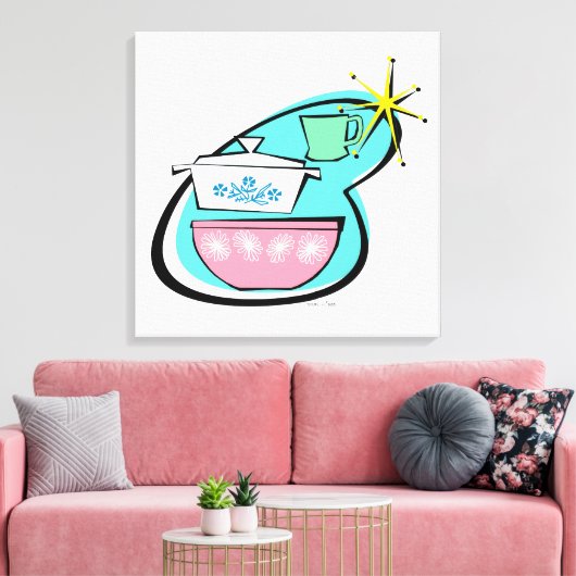 Strenge Leinwand für das Design von Atomkerware (Insitu (Wohnzimmer))