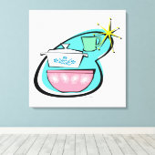 Strenge Leinwand für das Design von Atomkerware (Insitu (Holzboden))