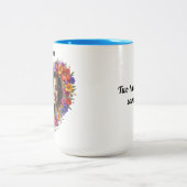 Strenge Liebe im Blut Zweifarbige Tasse (Mittel)