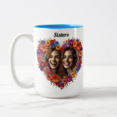 Strenge Liebe im Blut Zweifarbige Tasse (Links)