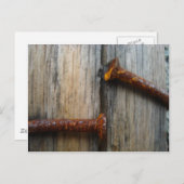 Strenge Nägel aus Holz2 Postkarte (Vorne/Hinten)