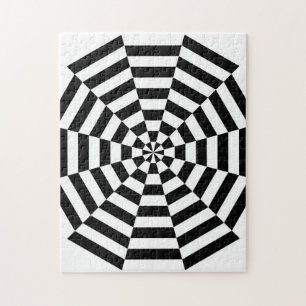 Strenge optische Illusion Puzzle