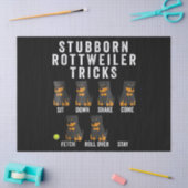 Strenge Rottweiler-Tricks Seidenpapier (Basteln)