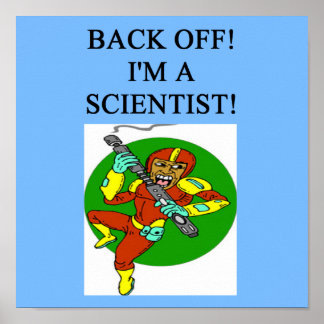 strenger Wissenschaftler Poster