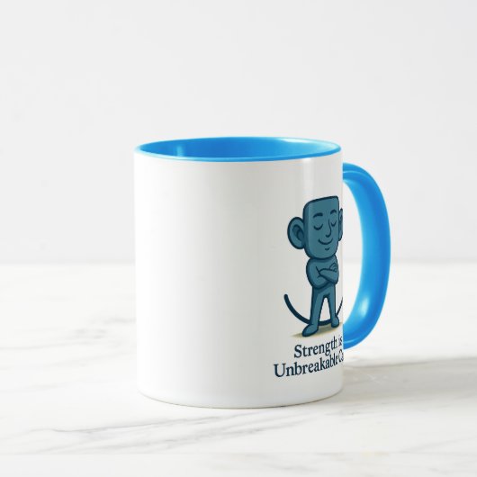 Strenght is Unbreakable Calm - Motivierend Tasse (VorderseiteRechts)