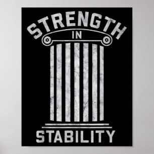 Strenght-Stoicism-Stabilitätsangebot Cool Motiv Poster