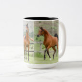 Strength, Courage and Power Zweifarbige Tasse (VorderseiteRechts)