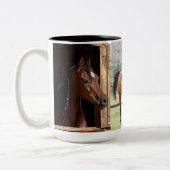 Strength, Courage and Power Zweifarbige Tasse (Links)