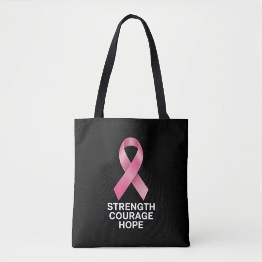Strength Courage Hope – Cancer Awareness Survivor  Tasche (Vorderseite)