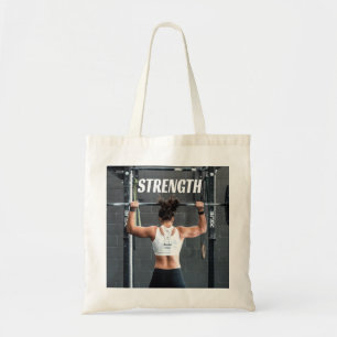 Strength Fittness Women Muscle Worout Motivational Tragetasche