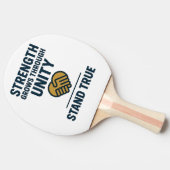 Strength grows through unity stand true prompt tischtennis schläger (Seitenansicht)
