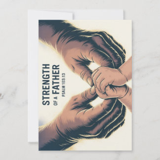 Strength Of A Father Father's Day Christian Card Dankeskarte