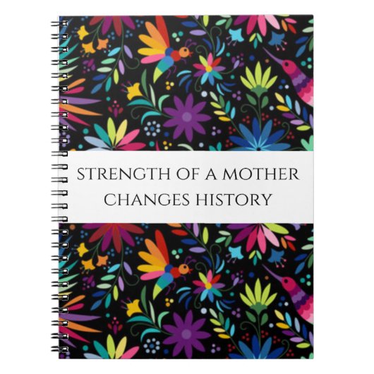 "Strength of a Mother" - Journal/Notebook Notizblock (Vorderseite)