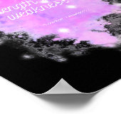 Strength Over Weakness Galaxy - Overdose Awareness Poster (Ecke)