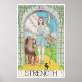 Strength tarot card poster (Vorne)