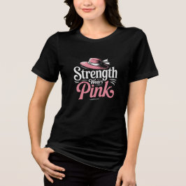Strength Wears Pink Tri-Blend Shirt