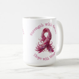 Strength with Grace – Breast Cancer Awareness Kaffeetasse