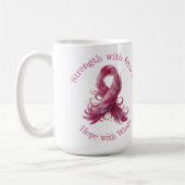 Strength with Grace – Breast Cancer Awareness Kaffeetasse (Links)