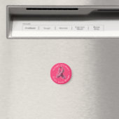 Strength with Grace – Breast Cancer Awareness Magnet (In Situ (Geschirrspüler))