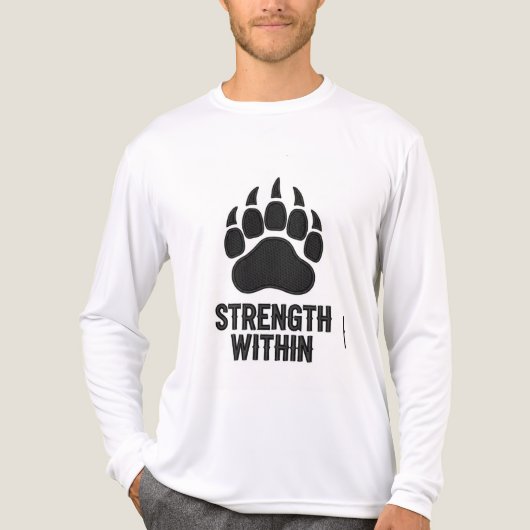 Strength Within – Pet Lover Embroidery Digitizing Tri-Blend Shirt (Vorderseite)