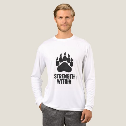 Strength Within – Pet Lover Embroidery Digitizing Tri-Blend Shirt (Vorderseite komplett)