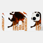 STRENGTH WITHIN YOU KEEP PUSHING FORWARD Case-Mate iPhone HÜLLE (Rückseite (Horizontal))